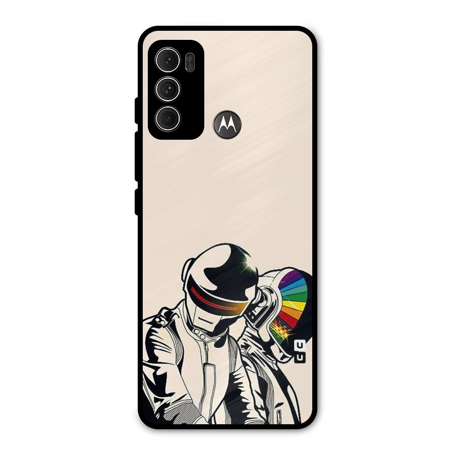Rainbow Radio Metal Back Case for Moto G60