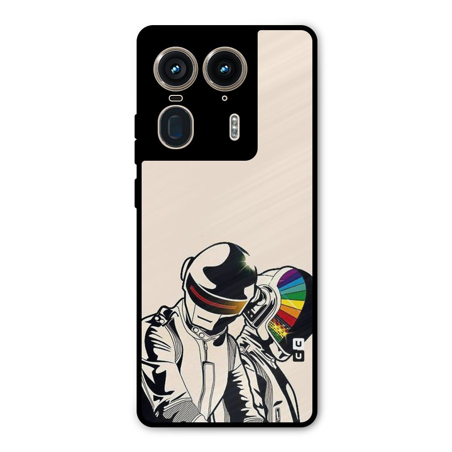 Rainbow Radio Metal Back Case for Motorola Edge 50 Ultra