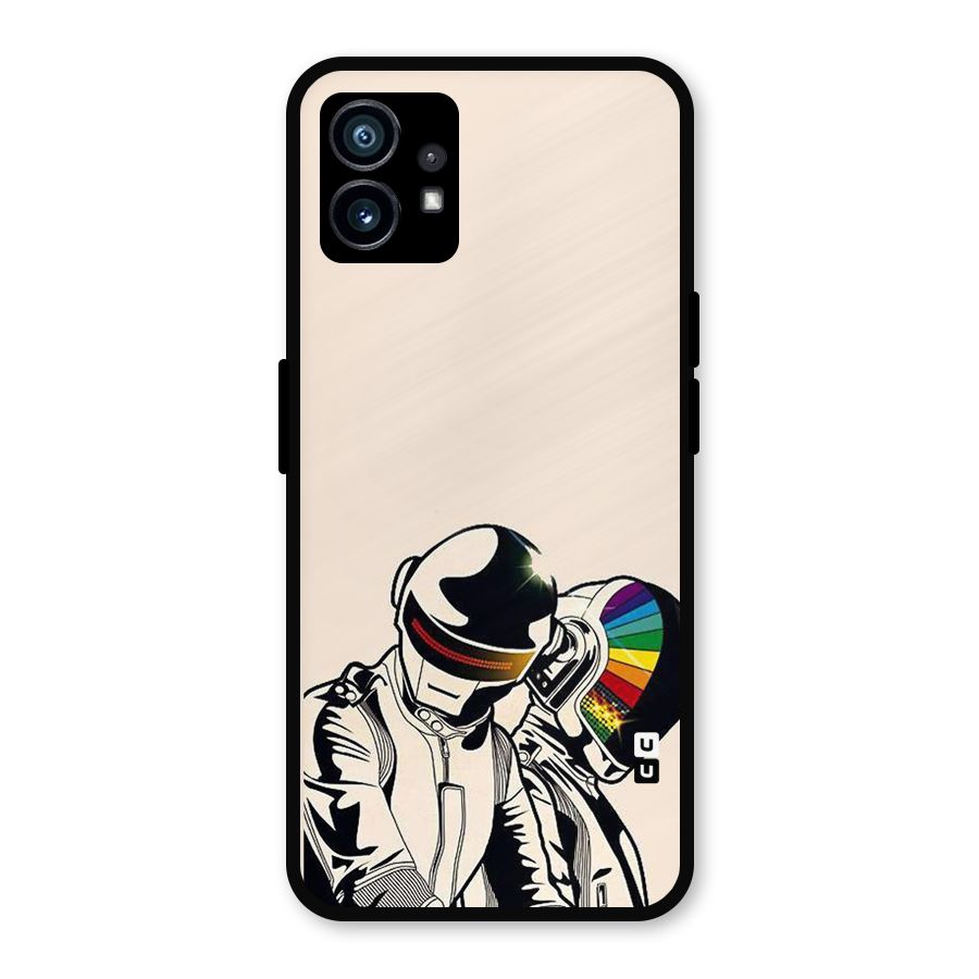 Rainbow Radio Metal Back Case for Nothing Phone 1