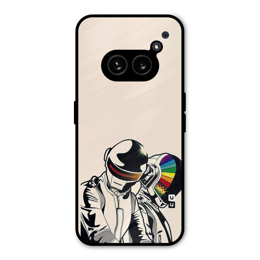 Rainbow Radio Metal Back Case for Nothing Phone 2a Plus