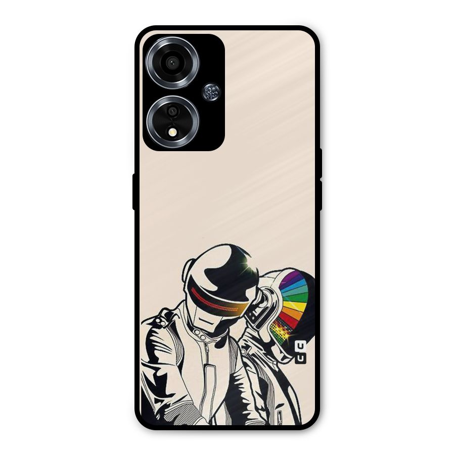Rainbow Radio Metal Back Case for Oppo A59