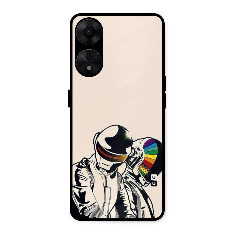 Rainbow Radio Metal Back Case for Oppo A78 5G