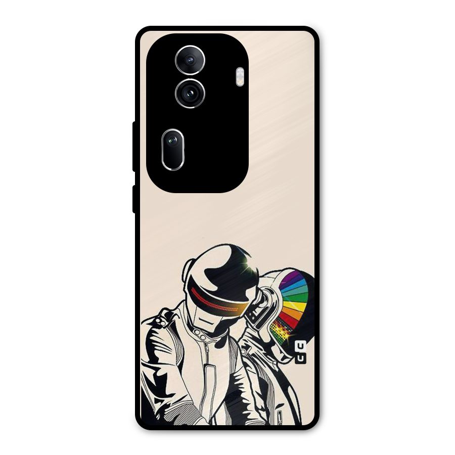Rainbow Radio Metal Back Case for Oppo Reno11 Pro 5G