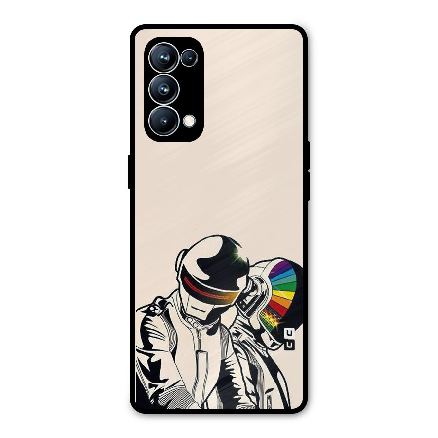 Rainbow Radio Metal Back Case for Oppo Reno5 Pro 5G