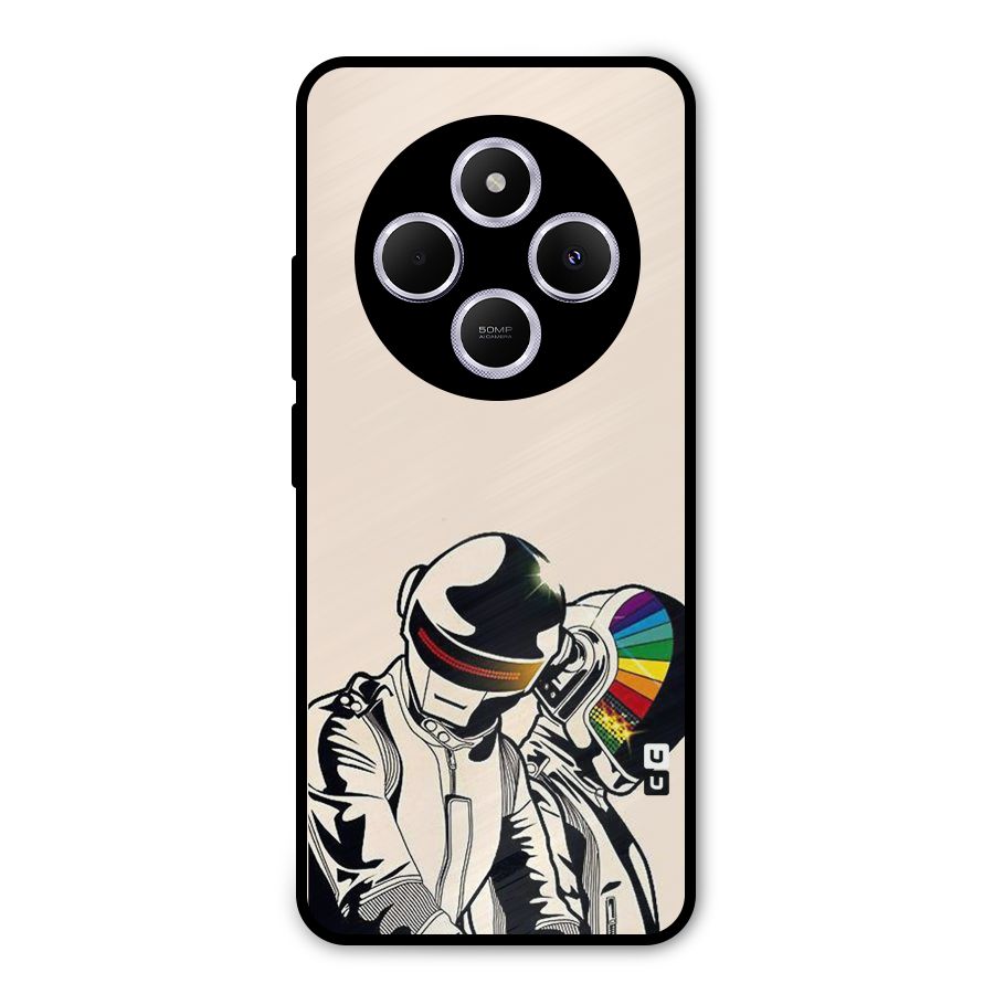 Rainbow Radio Metal Back Case for Poco C75 5G