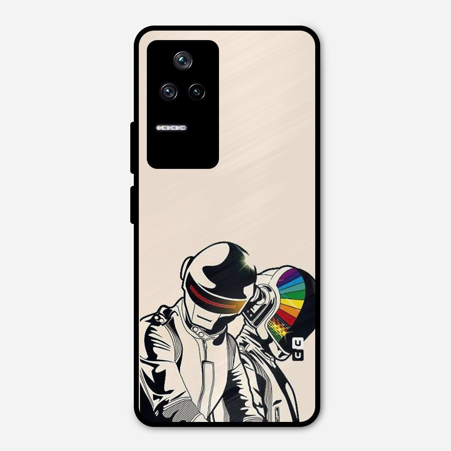 Rainbow Radio Metal Back Case for Poco F4 5G