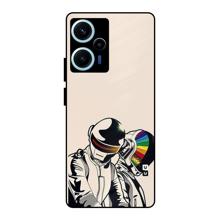 Rainbow Radio Metal Back Case for Poco F5