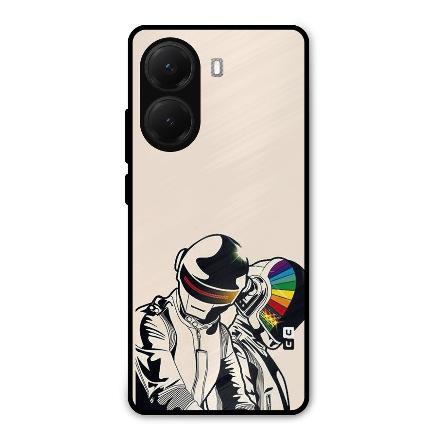 Rainbow Radio Metal Back Case for Poco X7 Pro