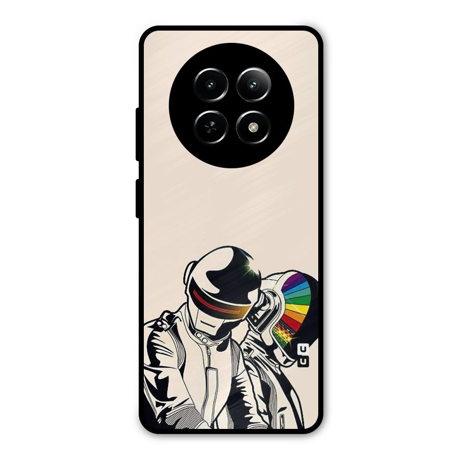 Rainbow Radio Metal Back Case for Realme Narzo 70x 5G