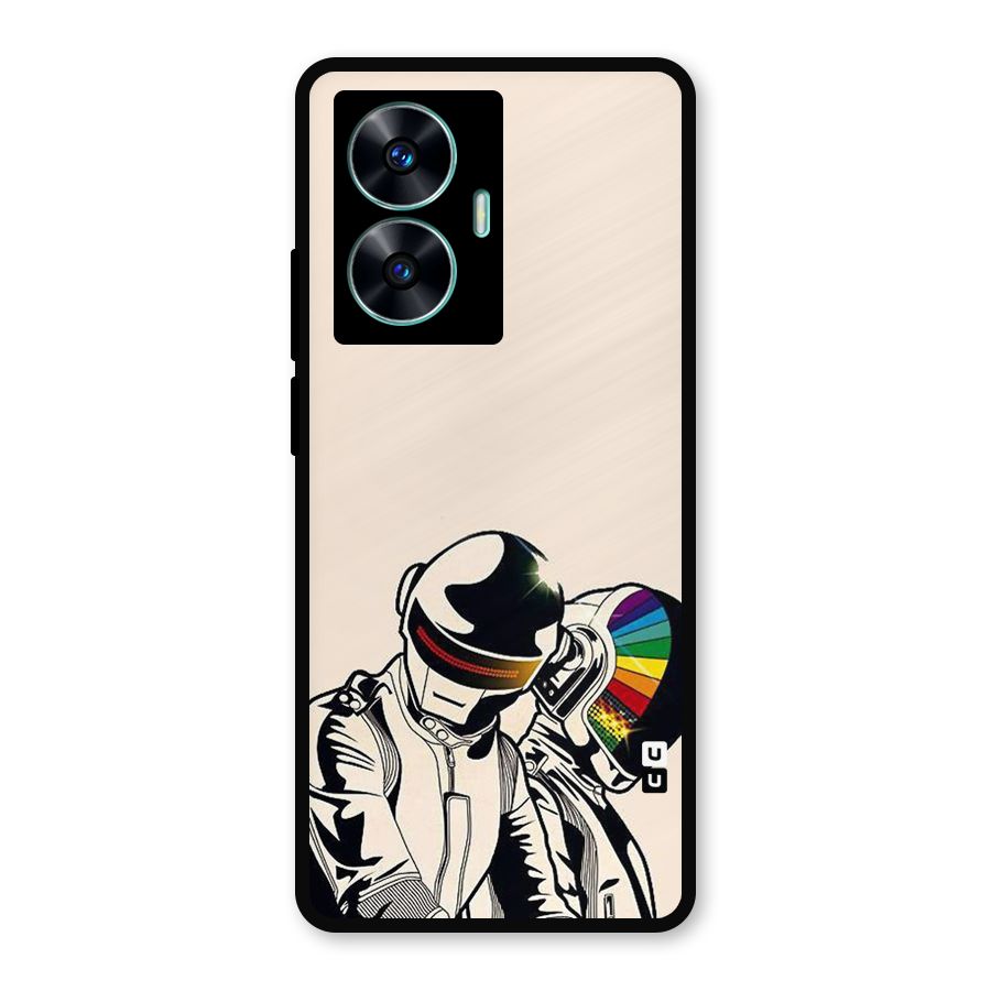 Rainbow Radio Metal Back Case for Realme Narzo N55