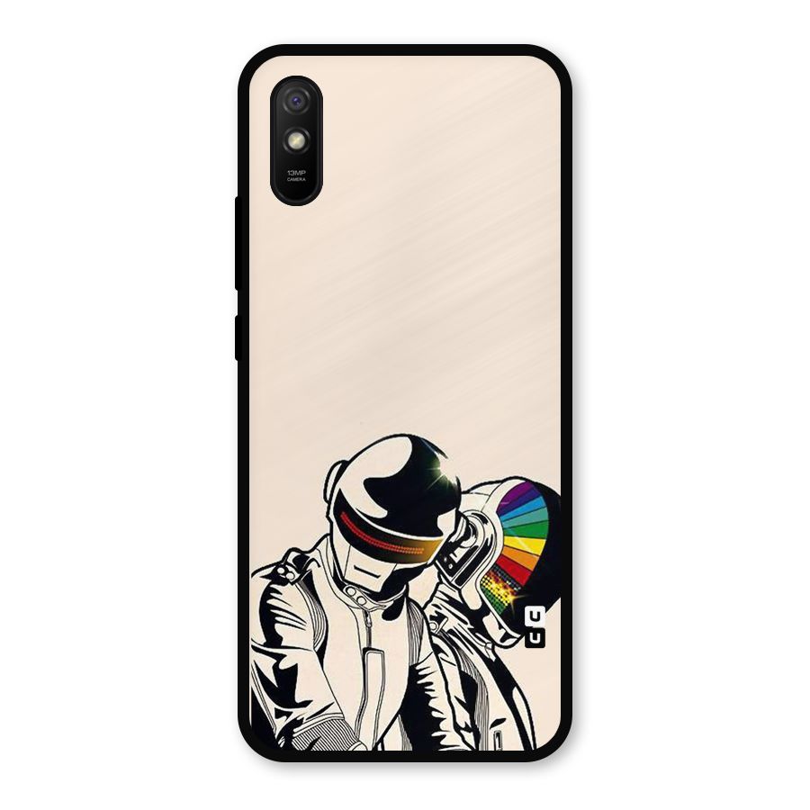 Rainbow Radio Metal Back Case for Redmi 9i