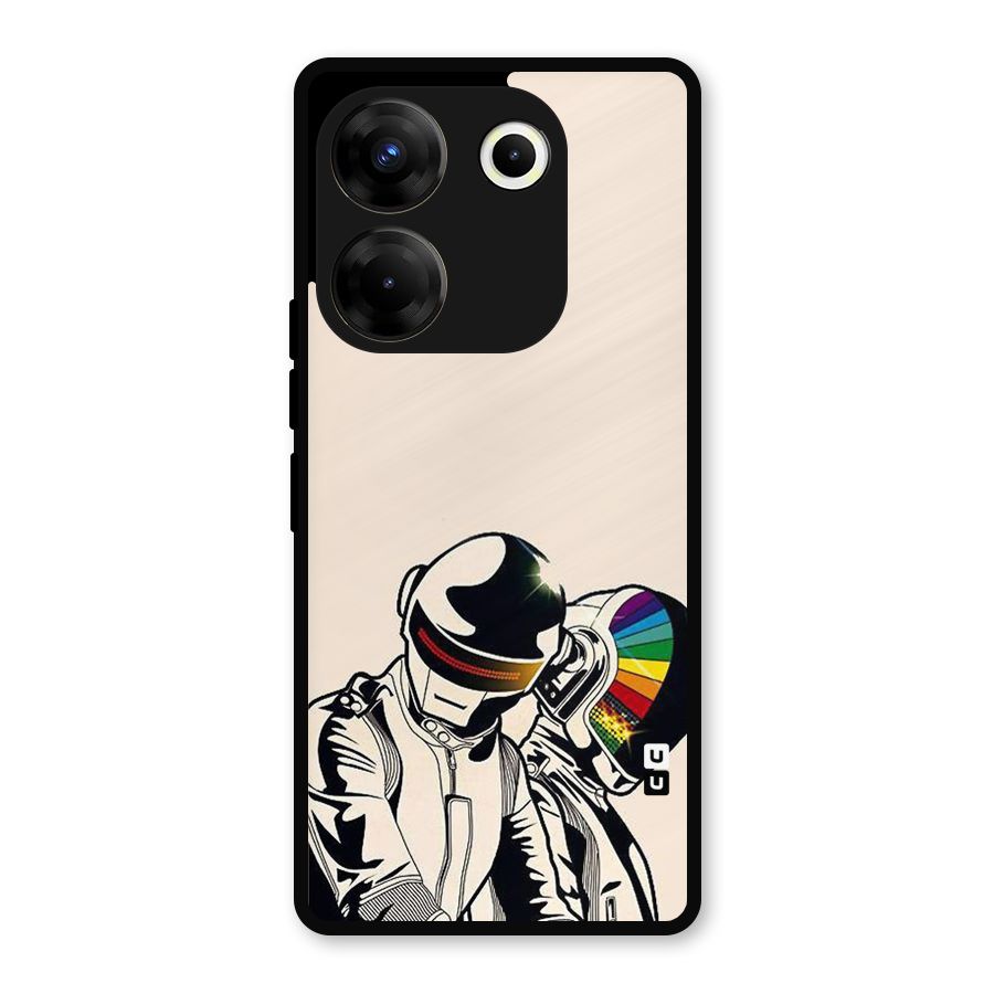 Rainbow Radio Metal Back Case for Tecno Camon 20