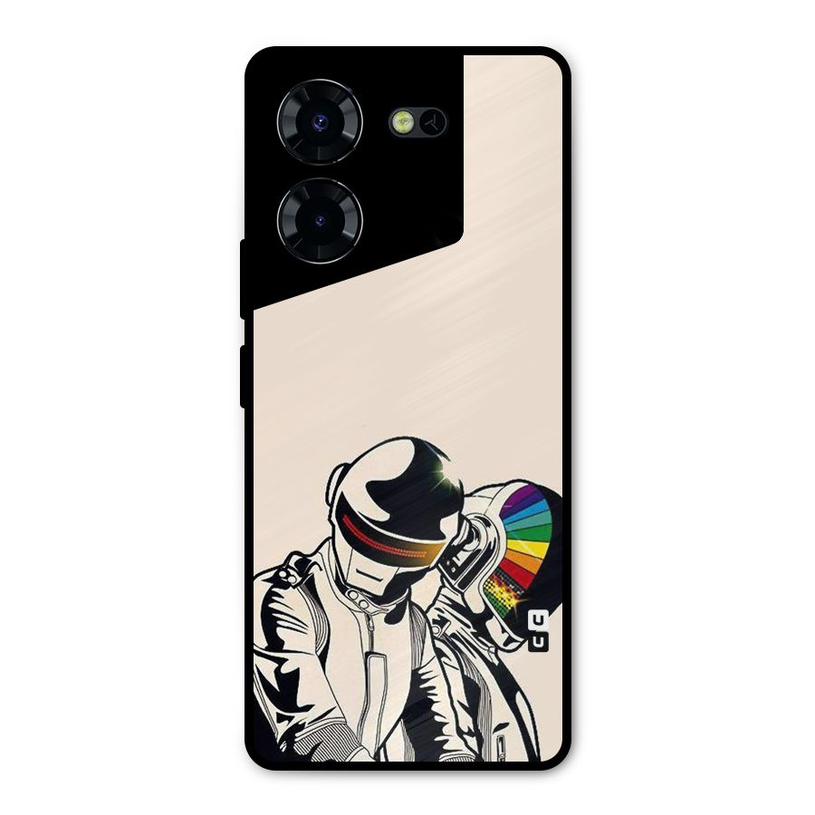 Rainbow Radio Metal Back Case for Tecno Pova 5 Pro 5G