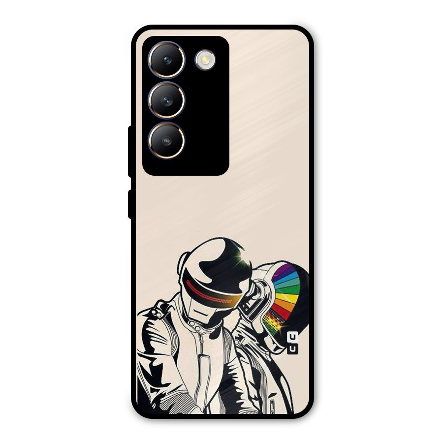 Rainbow Radio Metal Back Case for Vivo T3 5G