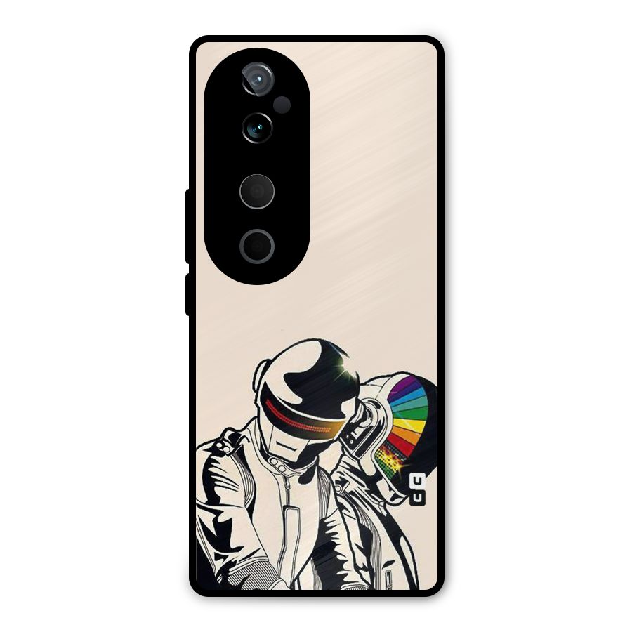 Rainbow Radio Metal Back Case for Vivo T3 Ultra