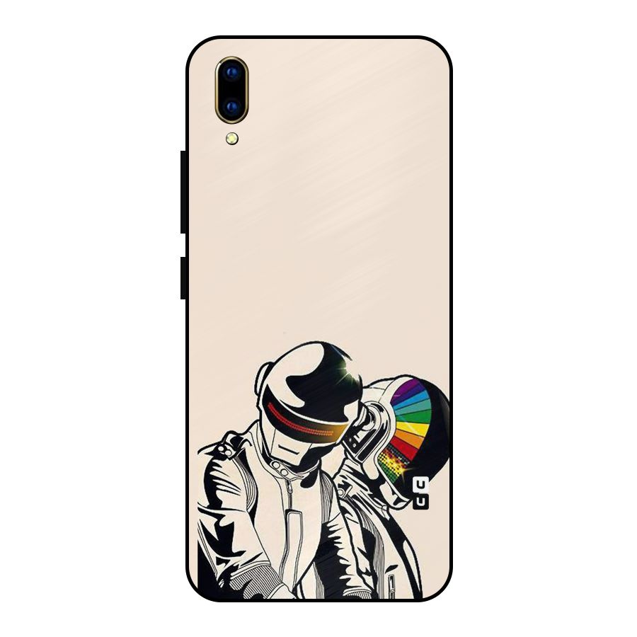Rainbow Radio Metal Back Case for Vivo V11 Pro
