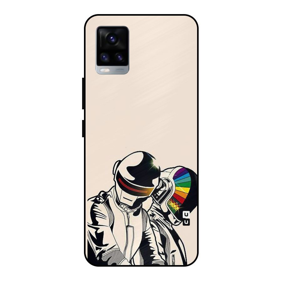 Rainbow Radio Metal Back Case for Vivo V20 2021