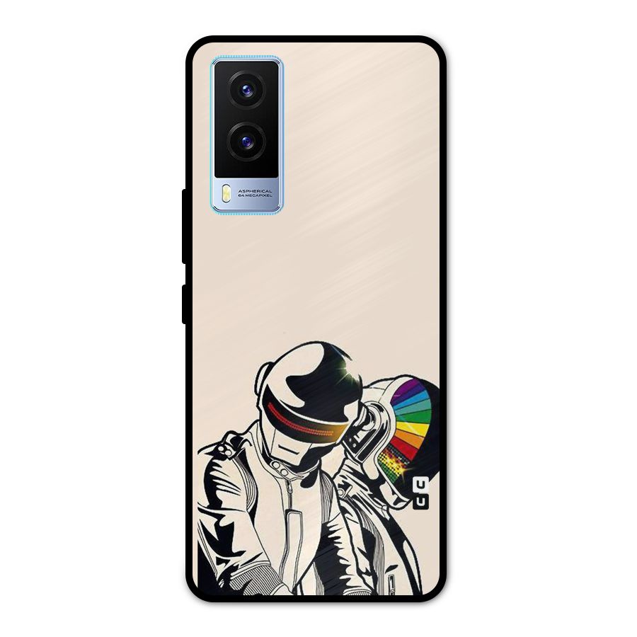 Rainbow Radio Metal Back Case for Vivo V21e 5G