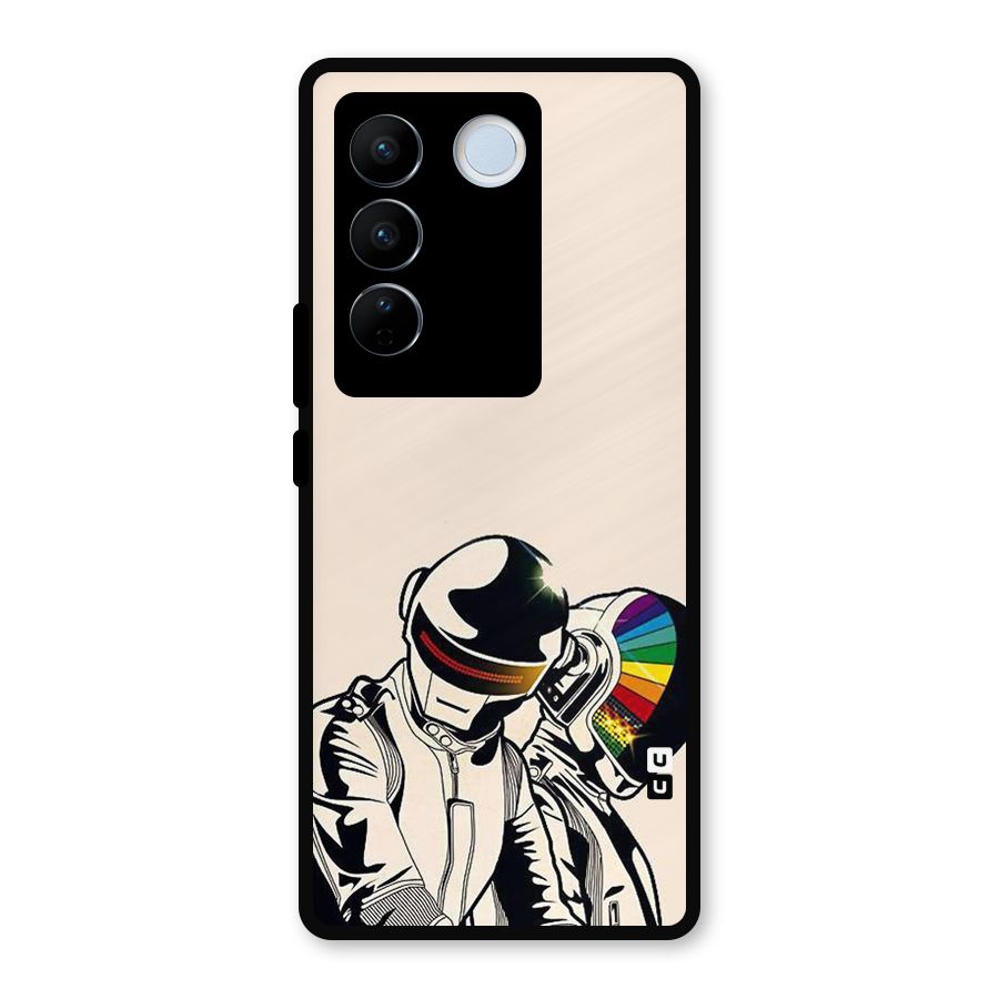 Rainbow Radio Metal Back Case for Vivo V27