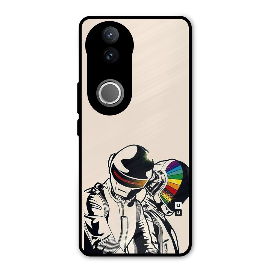 Rainbow Radio Metal Back Case for Vivo V50