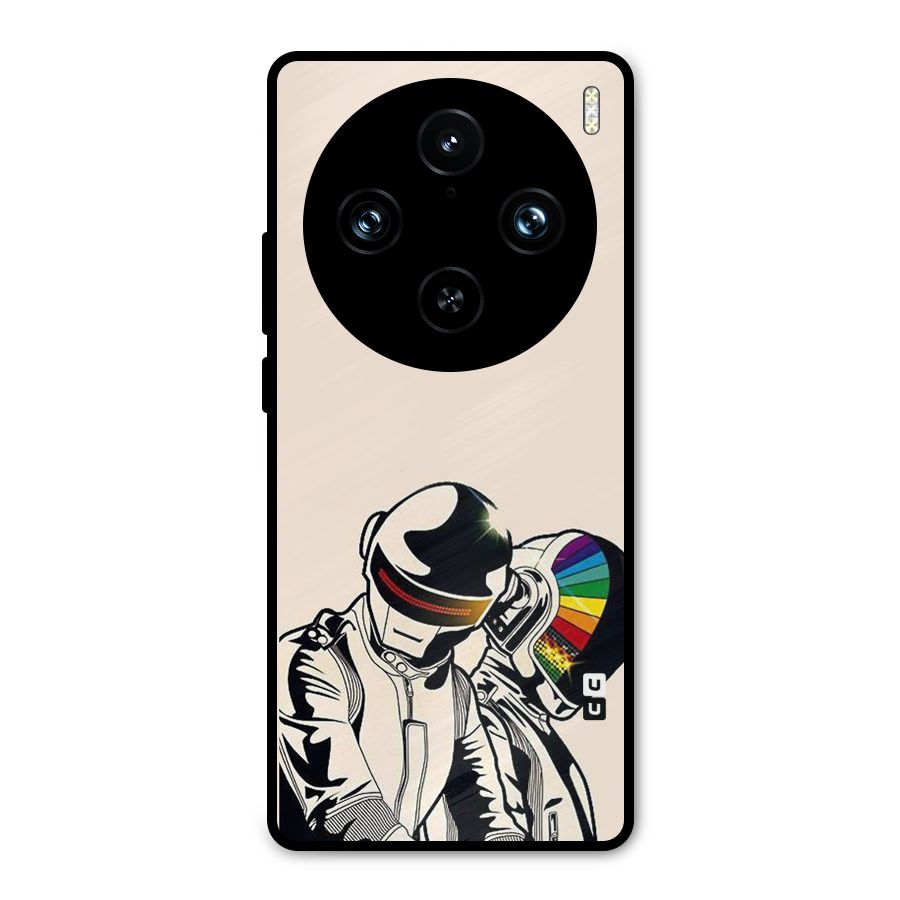 Rainbow Radio Metal Back Case for Vivo X100 Pro