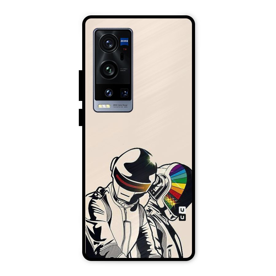 Rainbow Radio Metal Back Case for Vivo X60 Pro Plus