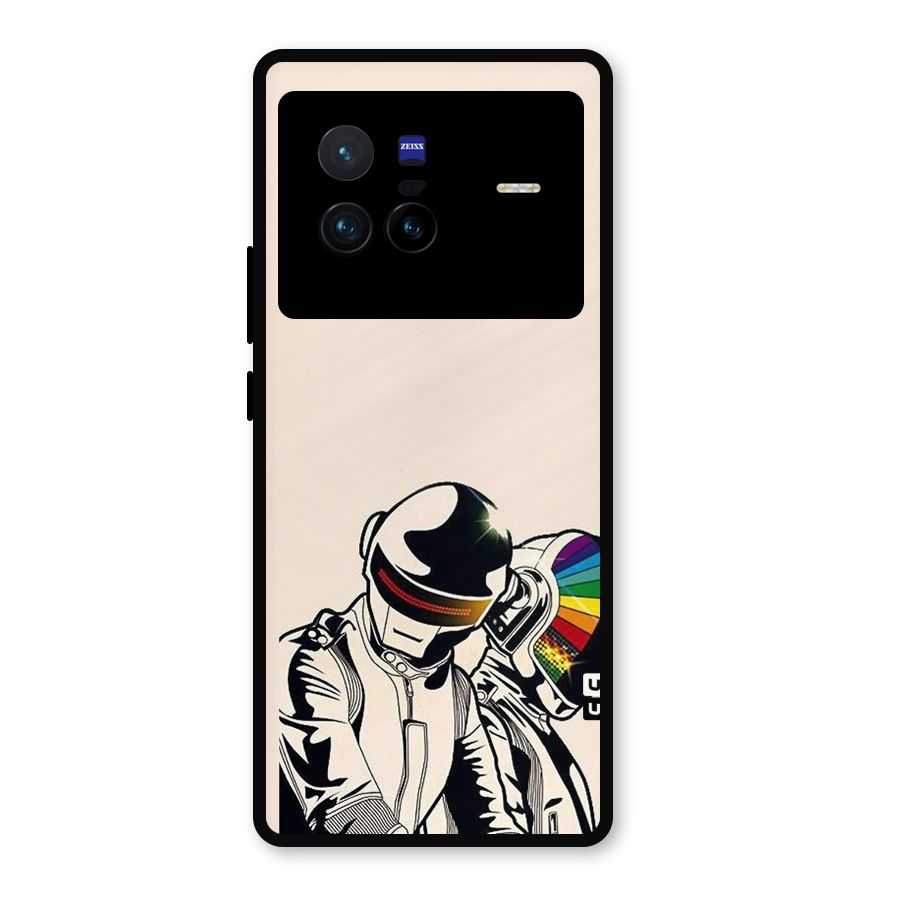 Rainbow Radio Metal Back Case for Vivo X80