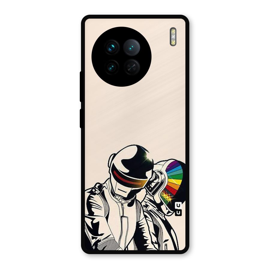 Rainbow Radio Metal Back Case for Vivo X90