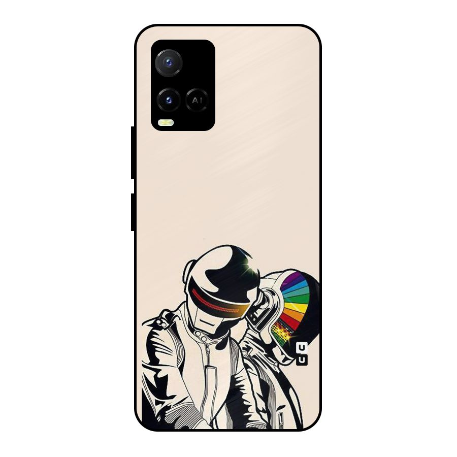 Rainbow Radio Metal Back Case for Vivo Y21T