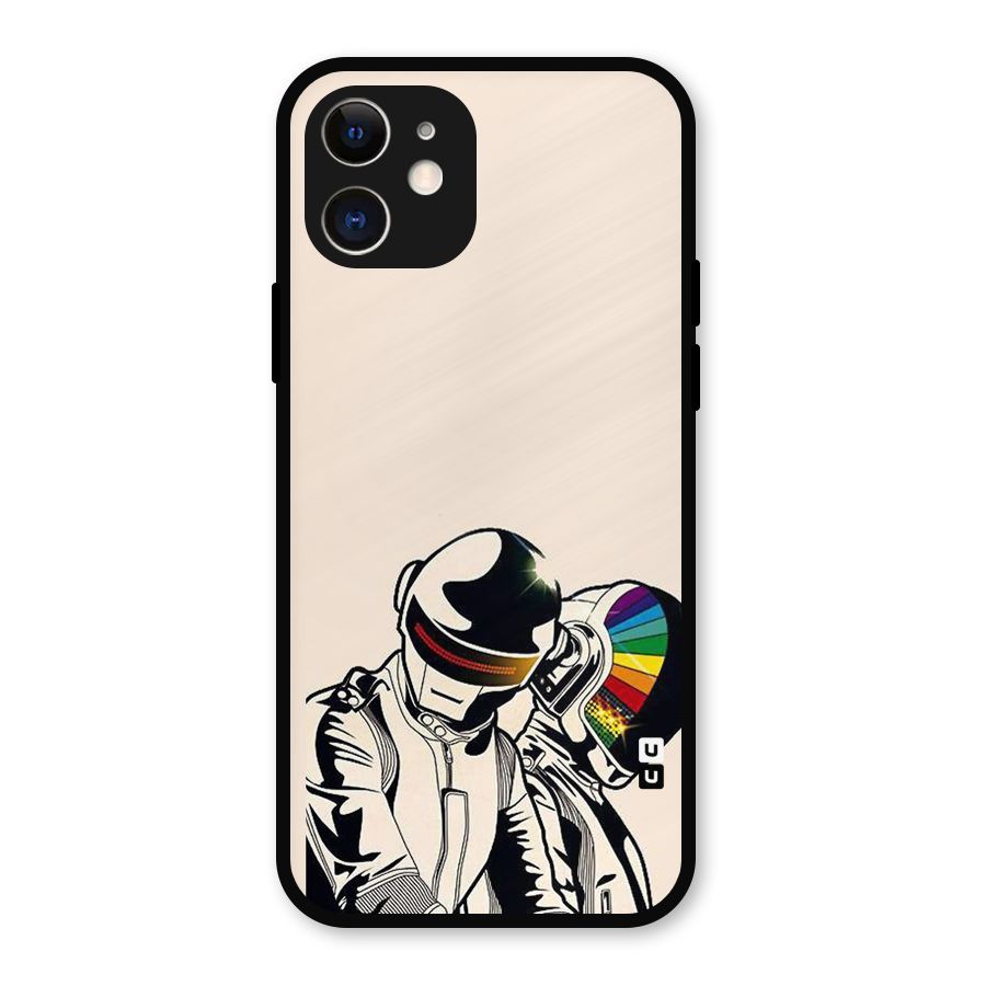 Rainbow Radio Metal Back Case for iPhone 12
