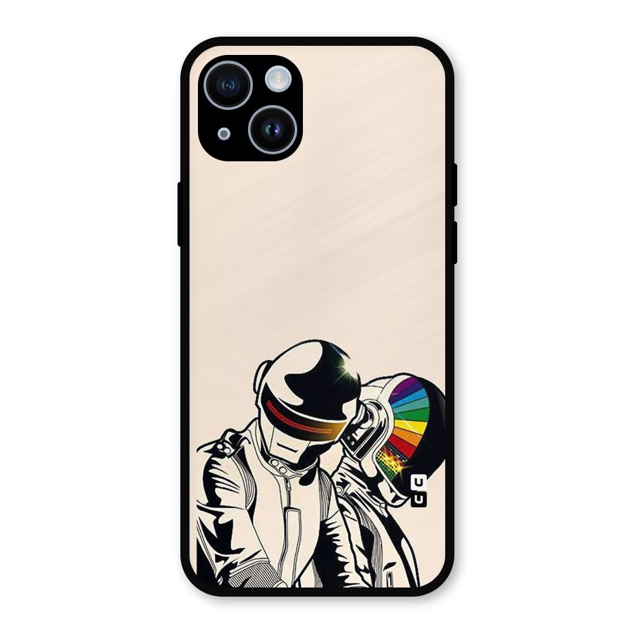 Rainbow Radio Metal Back Case for iPhone 14