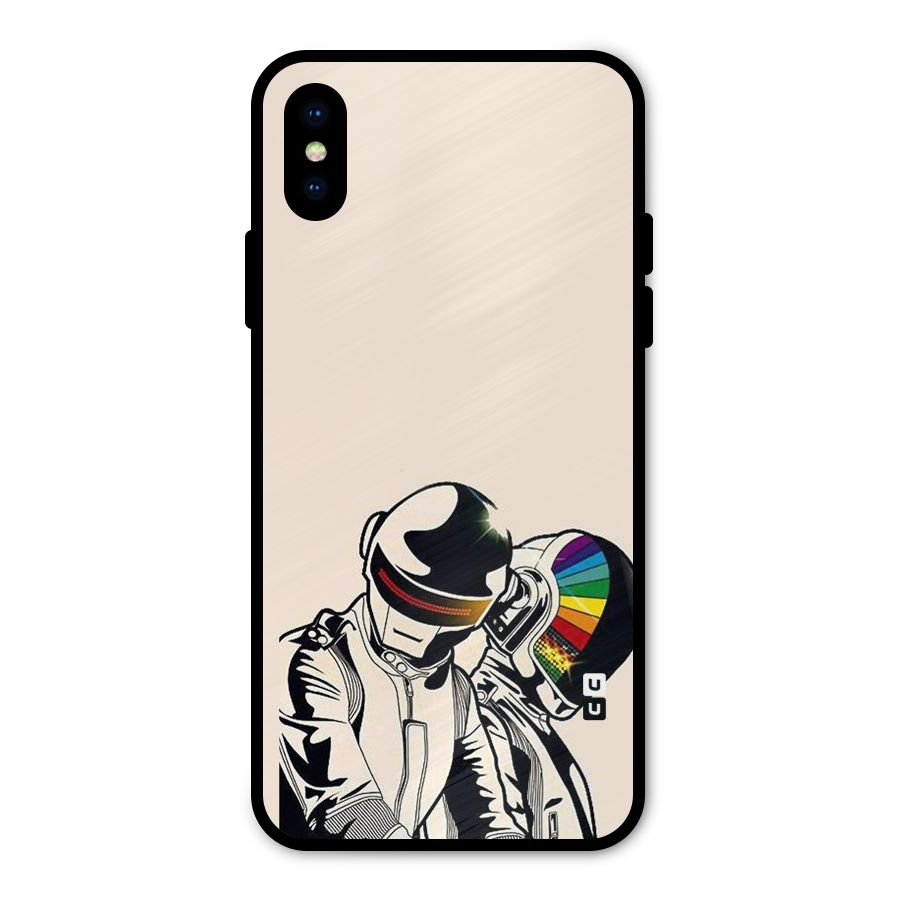 Rainbow Radio Metal Back Case for iPhone XS