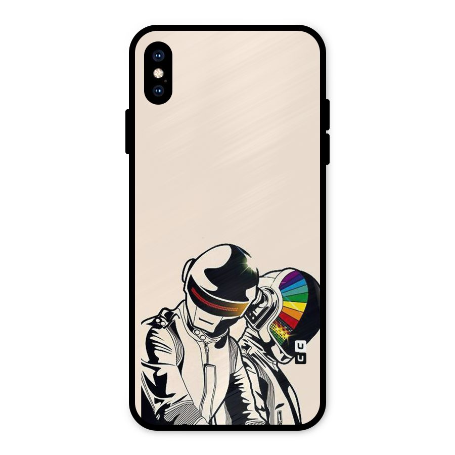 Rainbow Radio Metal Back Case for iPhone XS Max