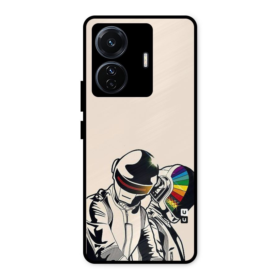 Rainbow Radio Metal Back Case for iQOO Z6