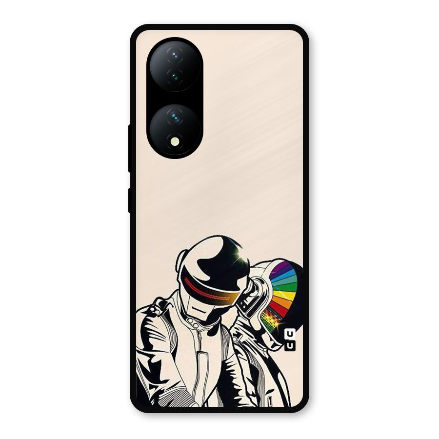 Rainbow Radio Metal Back Case for iQOO Z7s