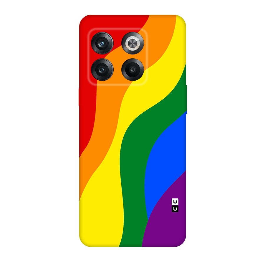 Rainbow Slant Curves Original Polycarbonate Back Case for OnePlus 10T