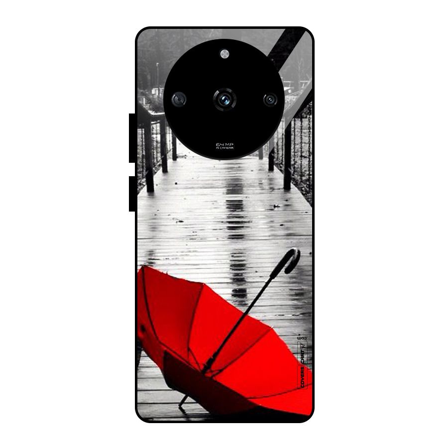Rainy Red Umbrella Glass Back Case for Realme Narzo 60 5G