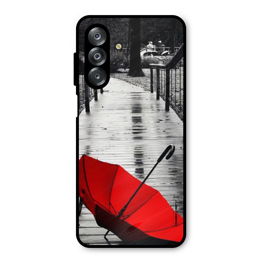 Rainy Red Umbrella Metal Back Case for Galaxy A26