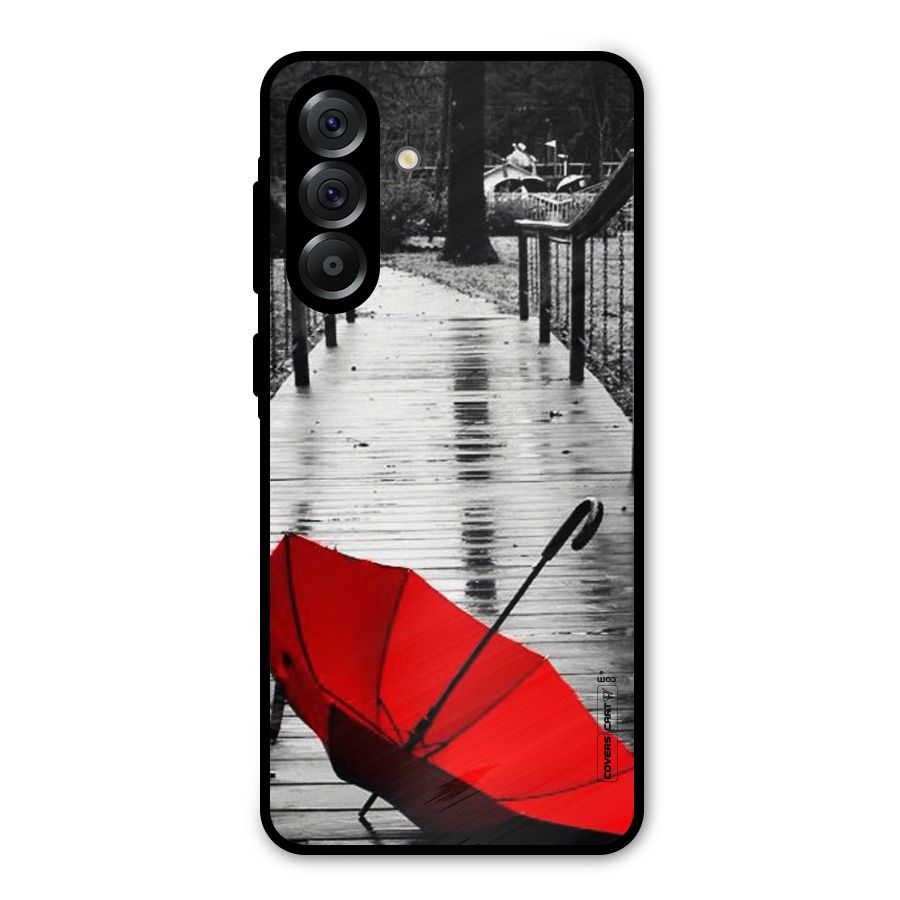 Rainy Red Umbrella Metal Back Case for Galaxy A56
