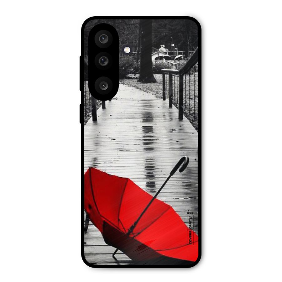 Rainy Red Umbrella Metal Back Case for Galaxy M56