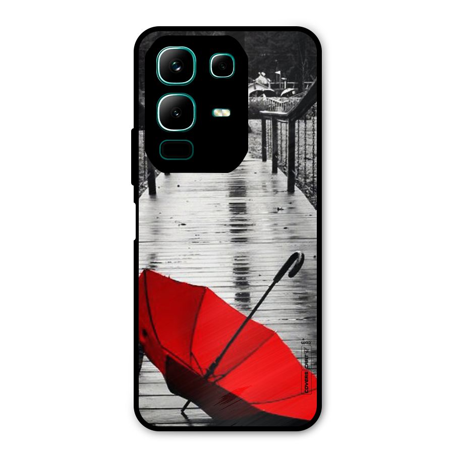 Rainy Red Umbrella Metal Back Case for Infinix Note 50x