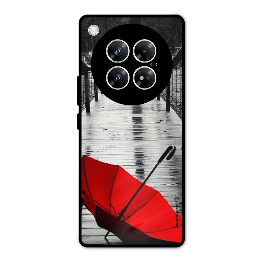 Rainy Red Umbrella Metal Back Case for Infinix Zero 40 5G
