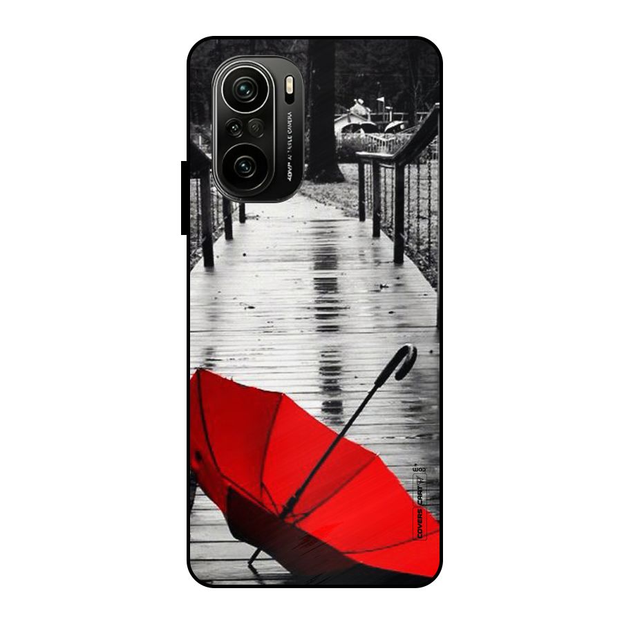 Rainy Red Umbrella Metal Back Case for Mi 11x