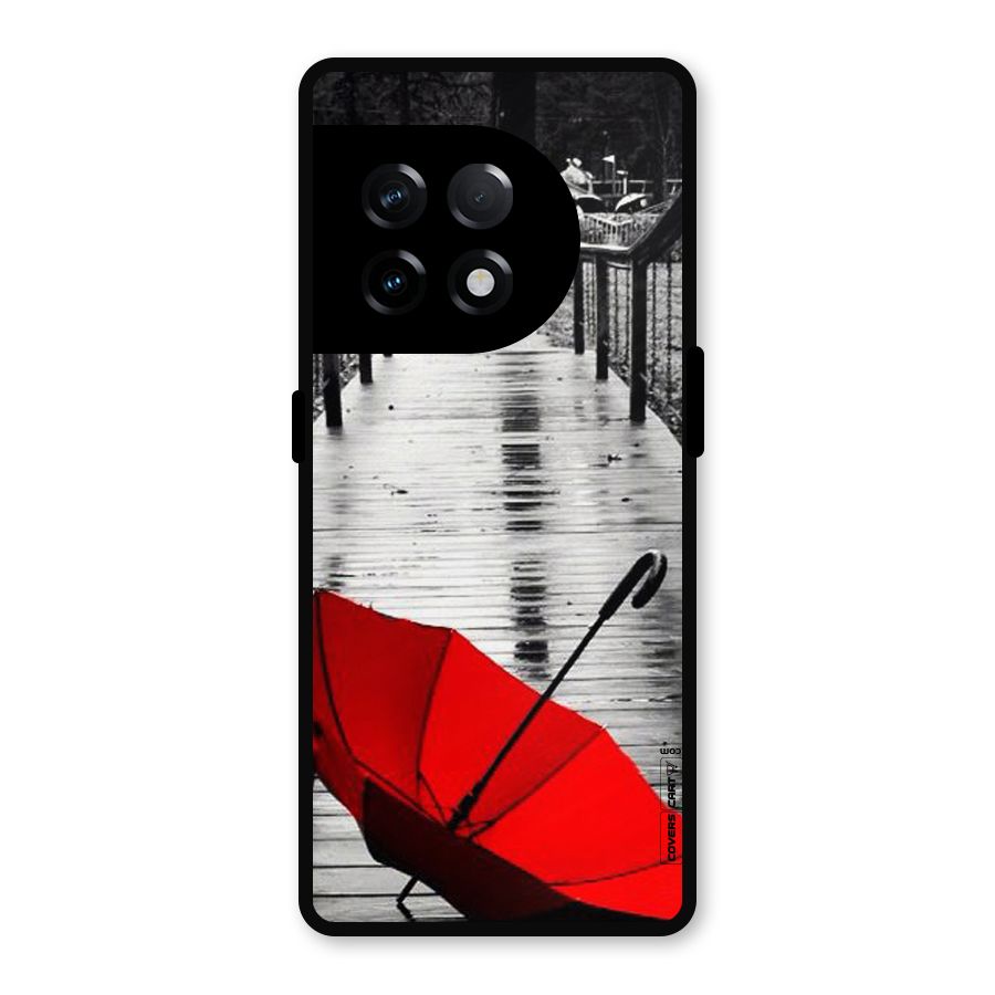 Rainy Red Umbrella Metal Back Case for OnePlus 11R