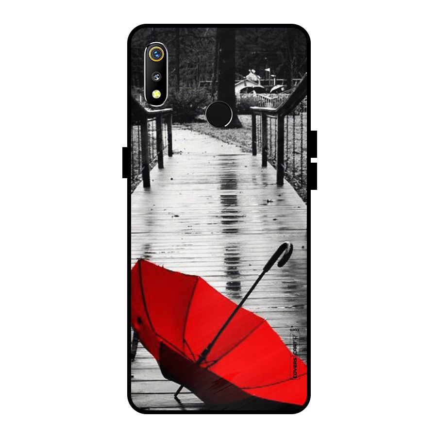 Rainy Red Umbrella Metal Back Case for Realme 3i