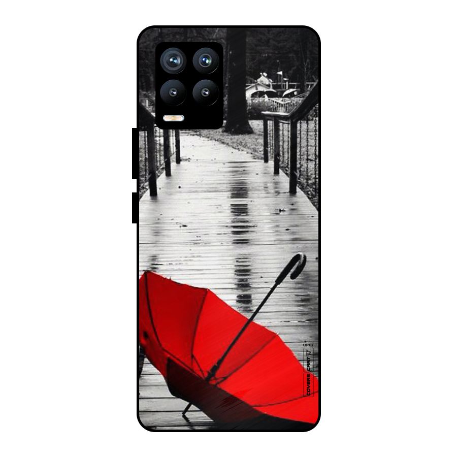 Rainy Red Umbrella Metal Back Case for Realme 8 Pro