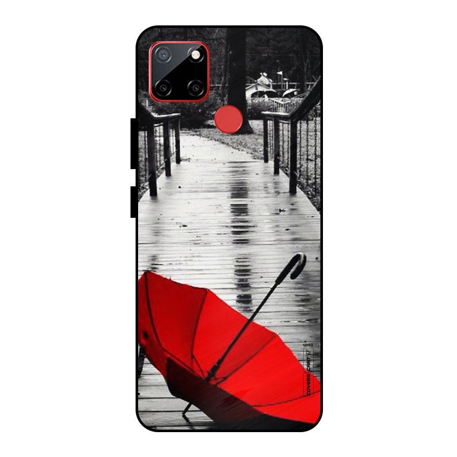 Rainy Red Umbrella Metal Back Case for Realme C12