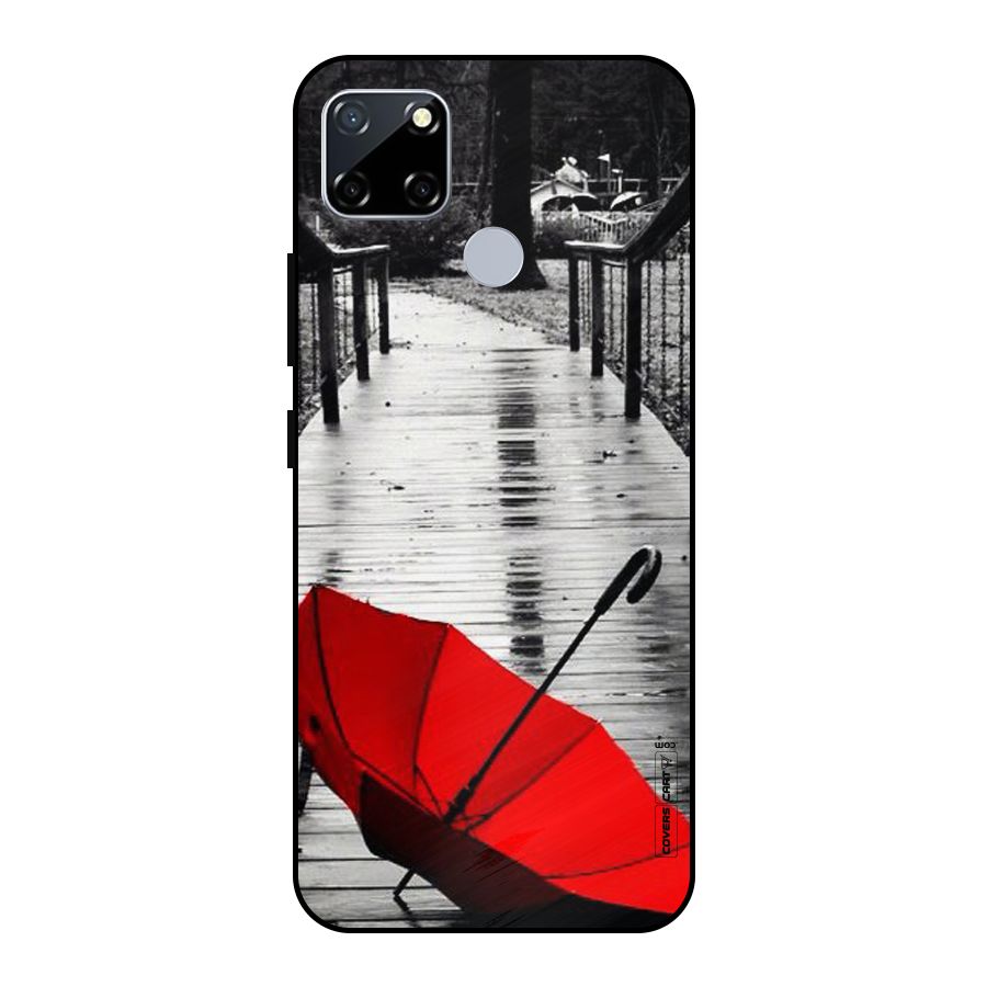 Rainy Red Umbrella Metal Back Case for Realme Narzo 20