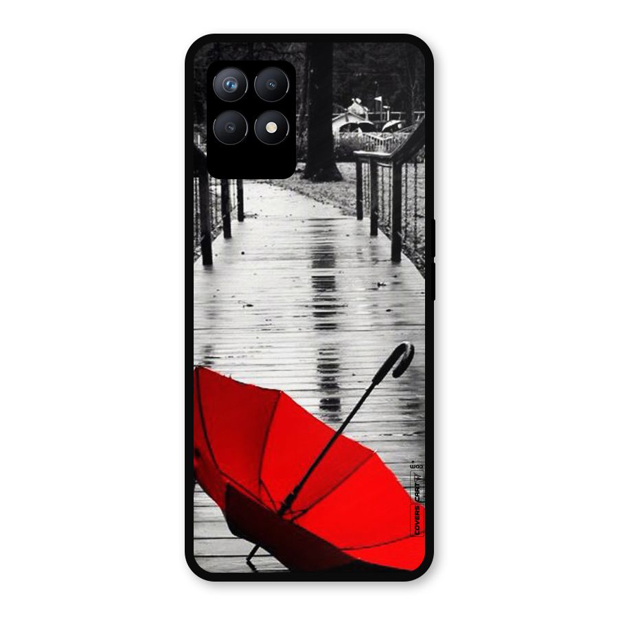 Rainy Red Umbrella Metal Back Case for Realme Narzo 50