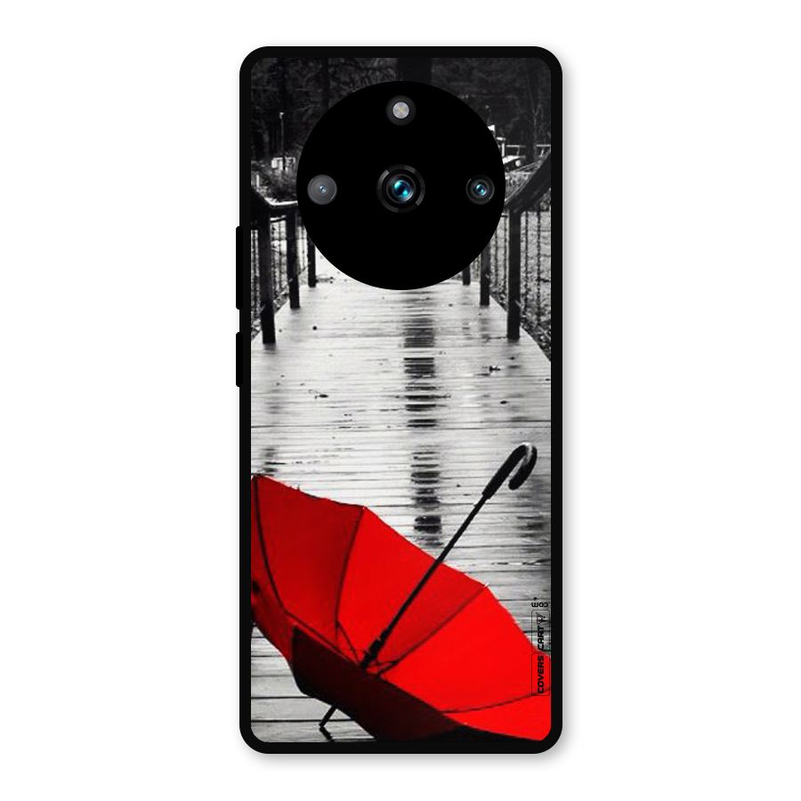 Rainy Red Umbrella Metal Back Case for Realme Narzo 60 Pro